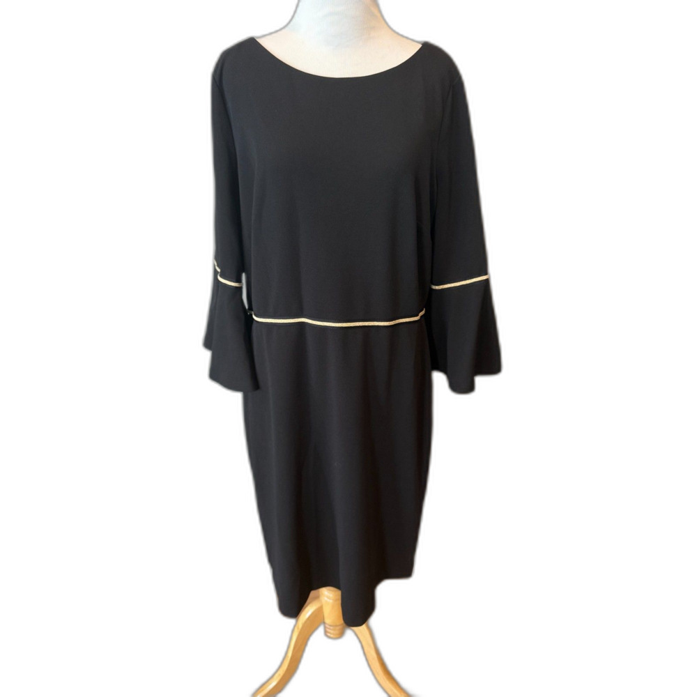 size 14 Tommy Hilfiger black with gold lining dress